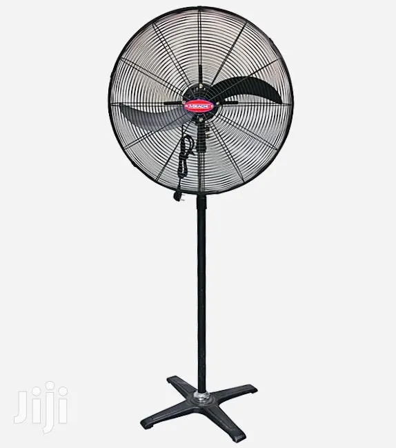Mikachi Industrial Standing Fan – 24′′ Black · Photo 1