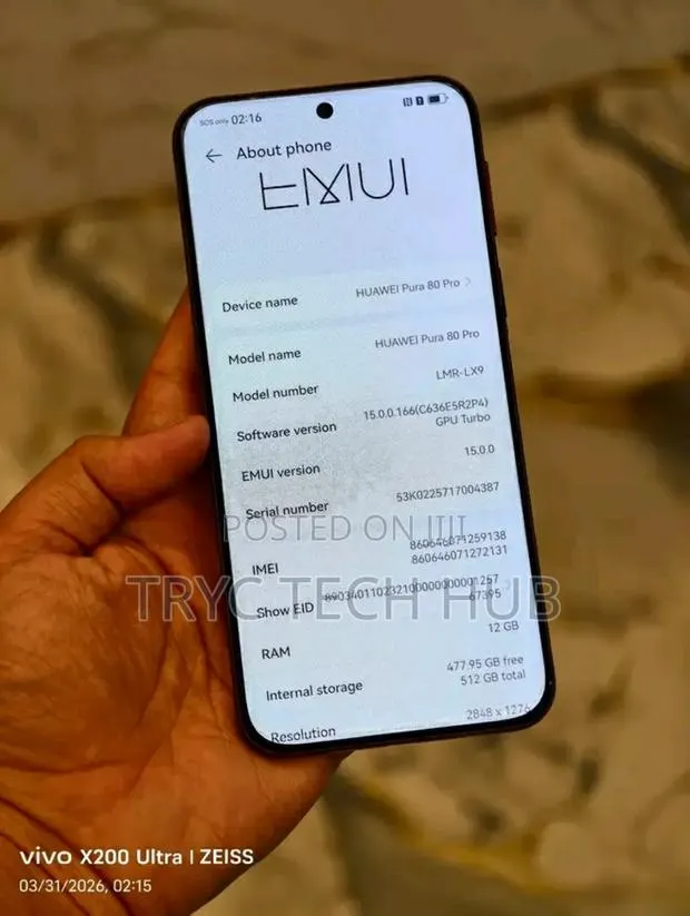 New Huawei Mate 80 Pro 5G 512 GB Red · Photo 1