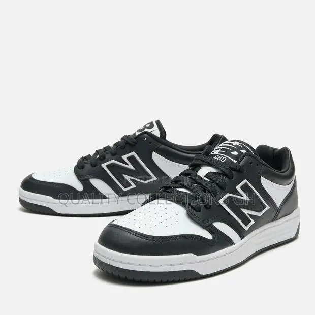 New Balance 480 White and Black · Photo 1