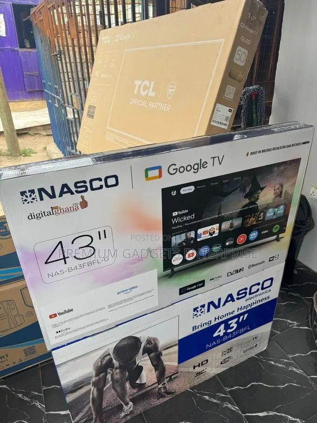 Nasco 43" Led Full Hd Smart Frameless Google Tv | Voice Control · Photo 1