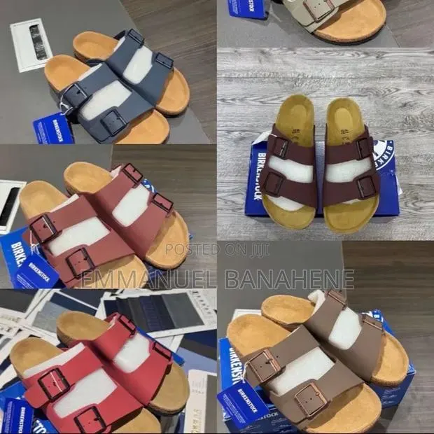 Burgundy Two Strap Arizona Birkenstock · Photo 1