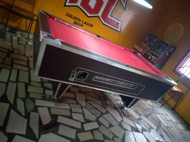 Marble Coin Operated Pool Table