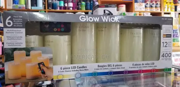 Gerson Glow Wick LED Color Changing Wax Candles, 6-Piece · Photo 1