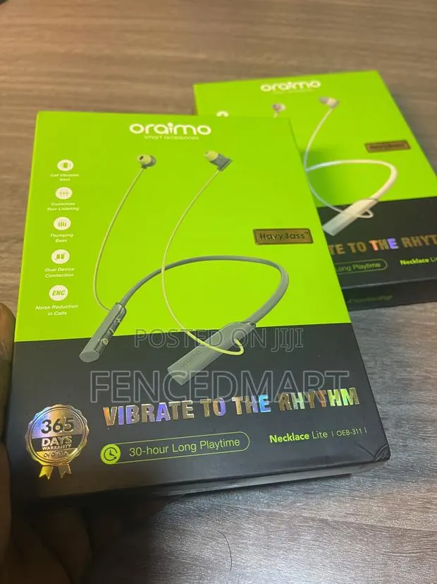 Oraimo Necklace Lite Wireless Bluetooth Neckband Earphones W · Photo 1