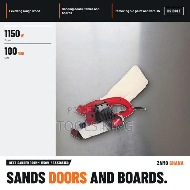 Belt Sander 100Mm 1150W - BS100LE · Photo 1