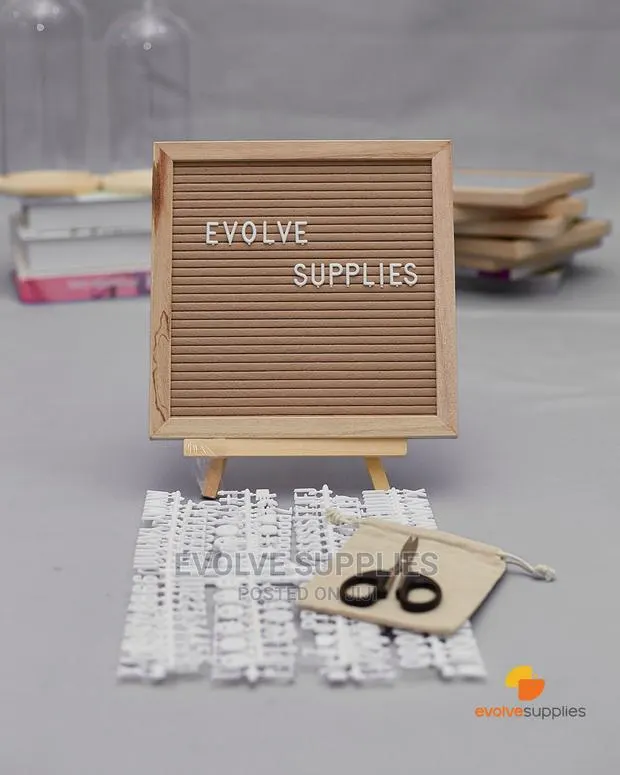 Khaki Felt Letter Board · Photo 1