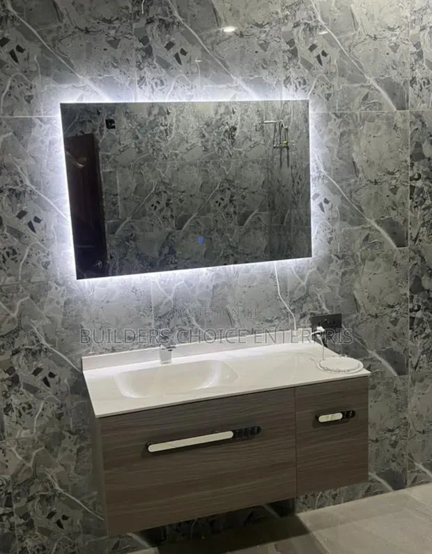 100cm _Cabinet Basin With Led Mirror · Photo 1