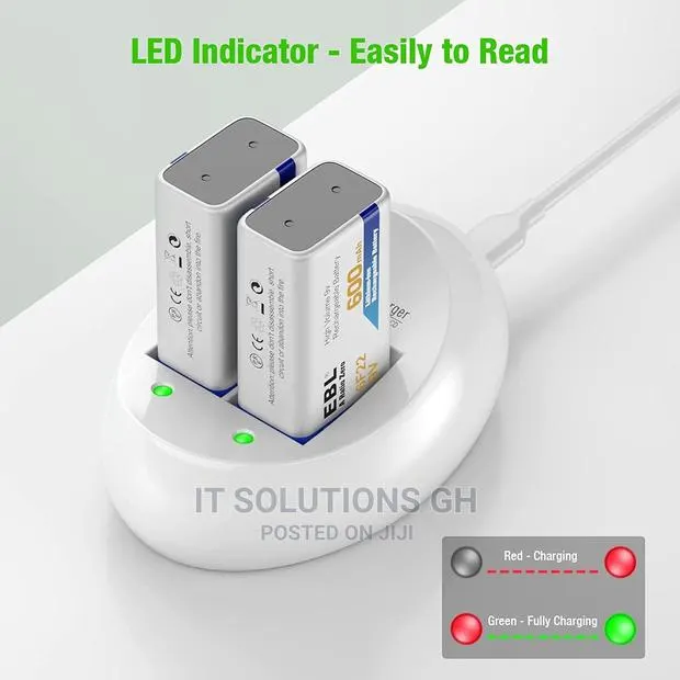 9V Battery USB Charger With Indicator Light · Photo 1