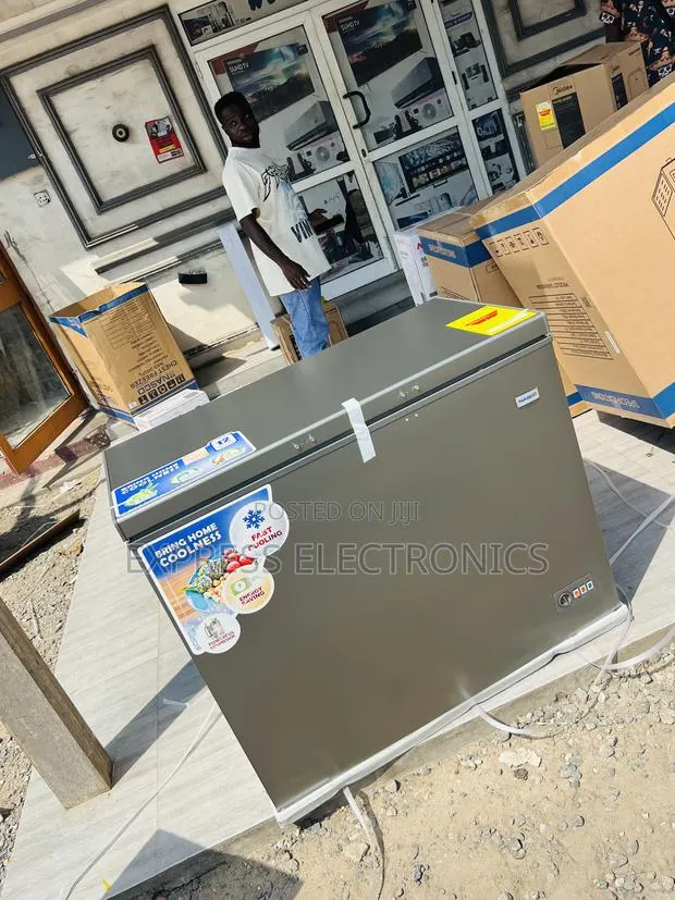 200l Chest Freezer Single Door Nasco Dark Grey · Photo 1