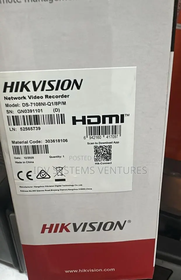 Ds-7108ni-Q1/8p/M 8-Ch Mini 1u 8 Poe NVR · Photo 1