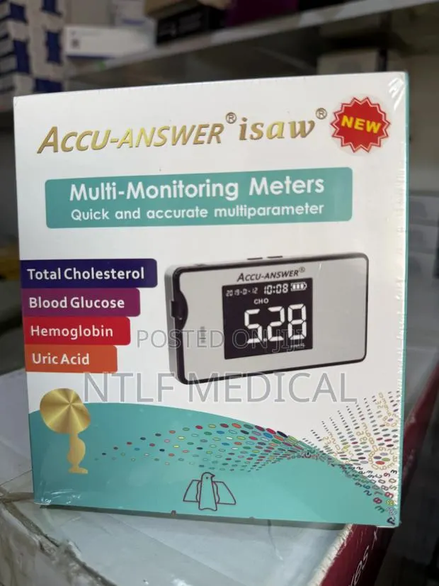 Accu Answer 4in1 Cholesterol, Blood Glucose, Hb And Uric Acid Machine · Photo 1