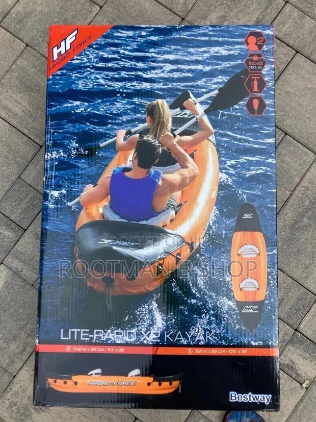 Bestway Hydro-Force Lite-Rapid X2 Inflatable Kayak With Oars · Photo 1
