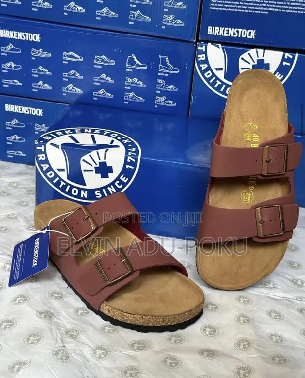 Birkenstock Arizona Flat Sandals ‘ Wine ‘ · Photo 1