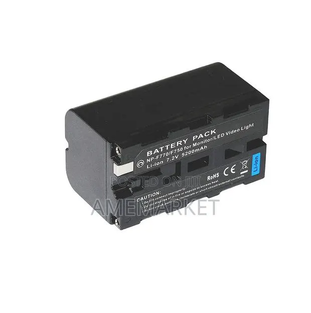 Np-f770 4800mah Li-ion Rechargeable Video Battery · Photo 1