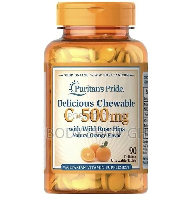 Puritan's Pride Vitamin C-500 Mg With Rose Hips 90 Count · Photo 1