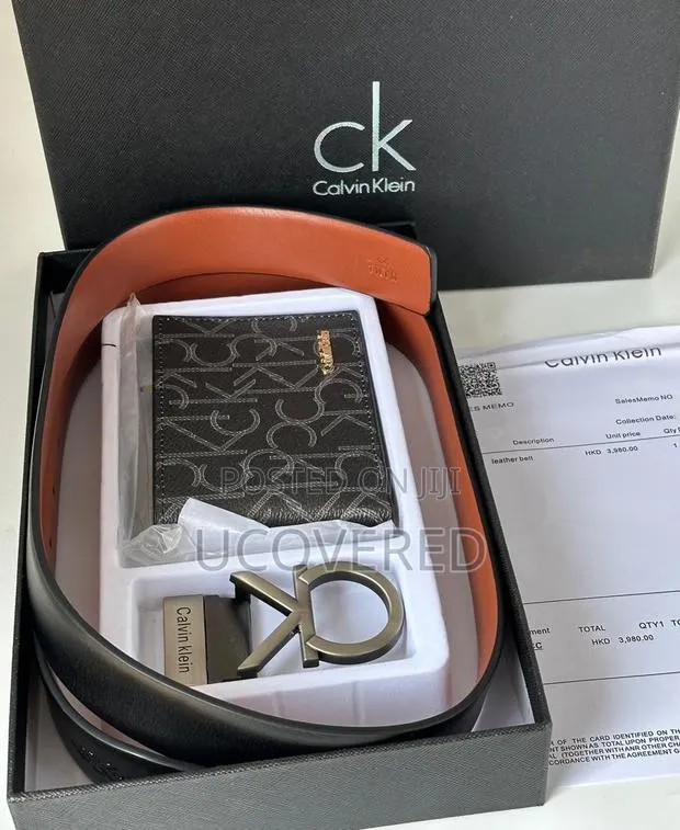 Calvin Klein Wallet + Belt Set · Photo 1