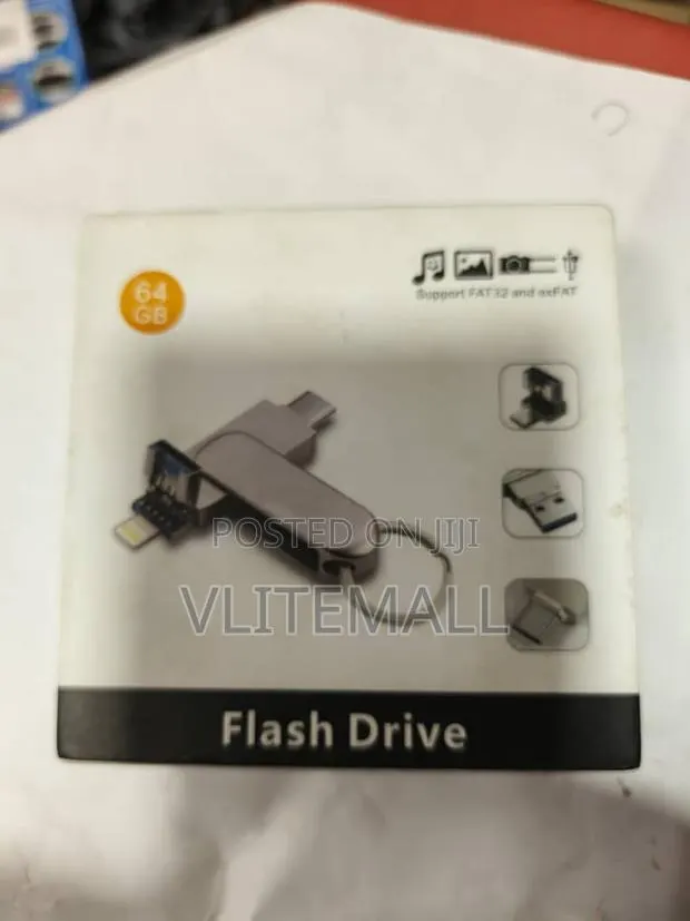 64gb 3-in-1 Multi-Connector Flash Drive · Photo 1