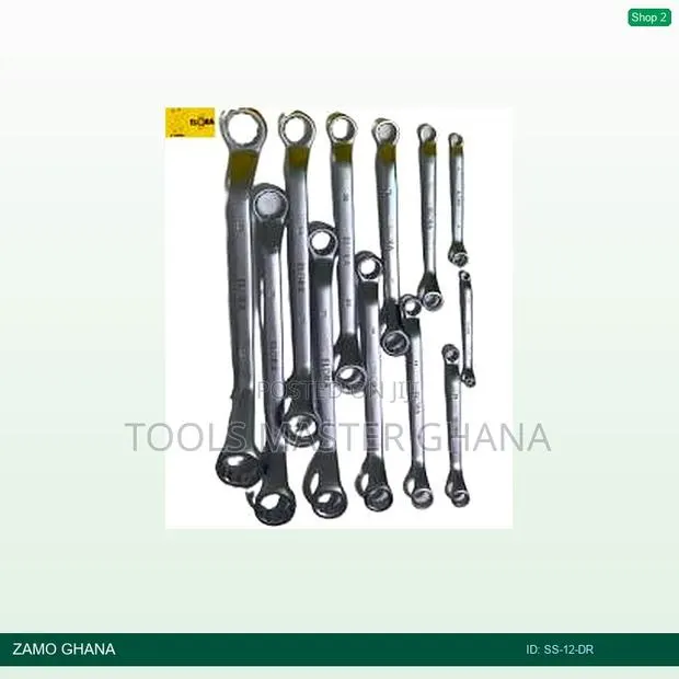 Wagener Double Ring Spanner Set 12pcs 8-32mm - Ss-12-Dr · Photo 1
