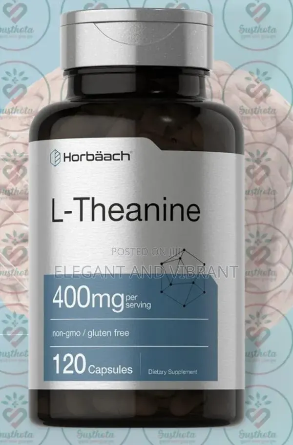 L-Theanine 400mg, 120 Capsules,Cognitive Mental Health · Photo 1