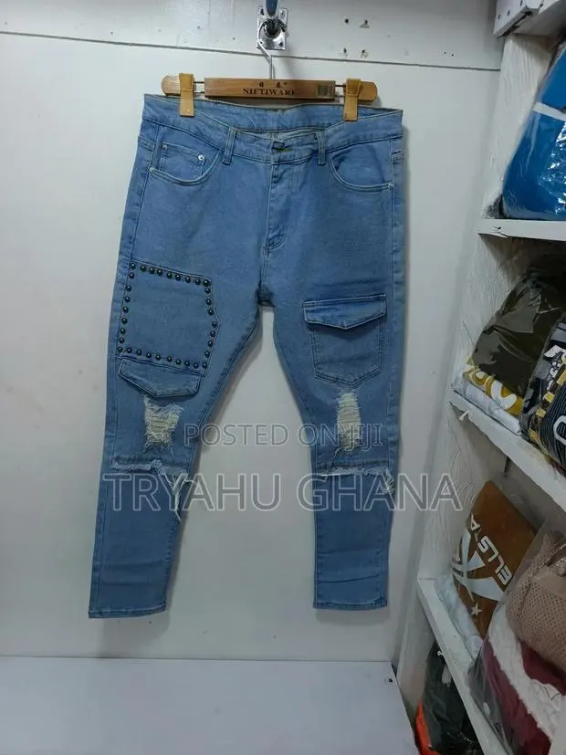 Shop Authentic Men's Classy Faded Jeans Online At Tryahu · Photo 1