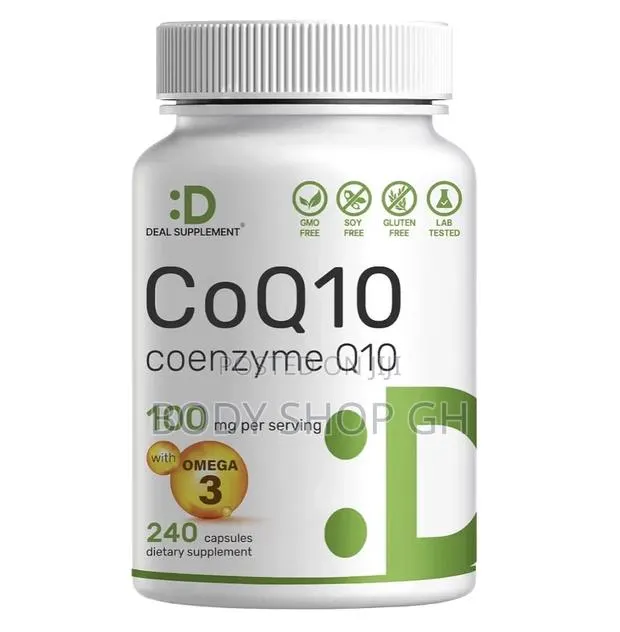 Coq10 100mg With Omega 3 [ 240 Capsules ] - Coenzyme Q10 Formula · Photo 1