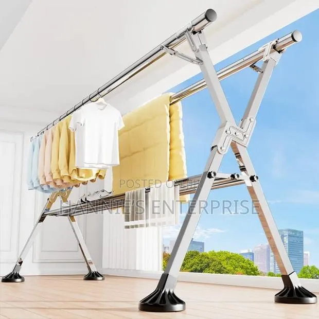 Heavy-Duty, Stainless Steel Clothes Drying Rack · Photo 1
