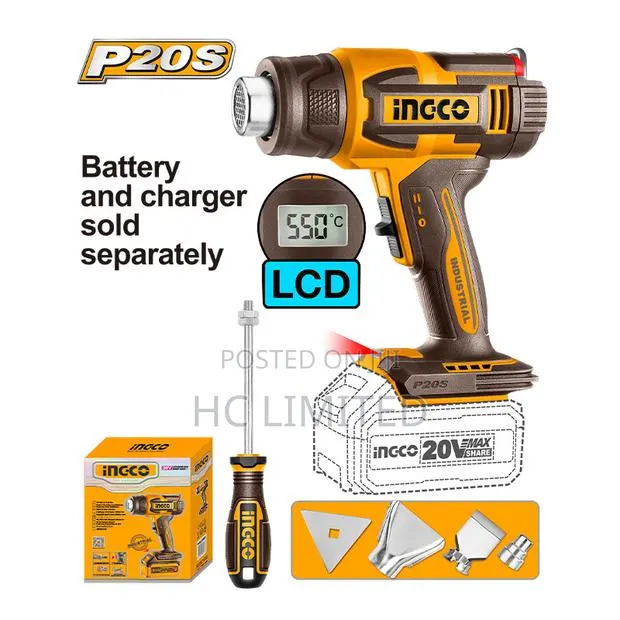 Ingco Cordless Heat Gun - Hgli2003 · Photo 1