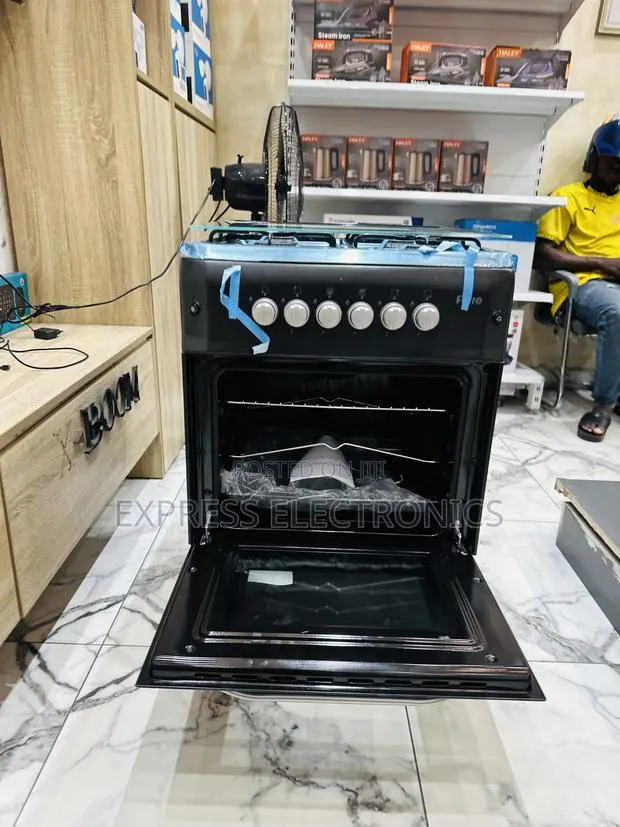 Long Lasting Smart Black Gas Cooker Oven 4b 60/60 · Photo 1