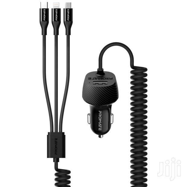 Promate Voltrip Multi-Connect Universal Car Charger+USB Port · Photo 1