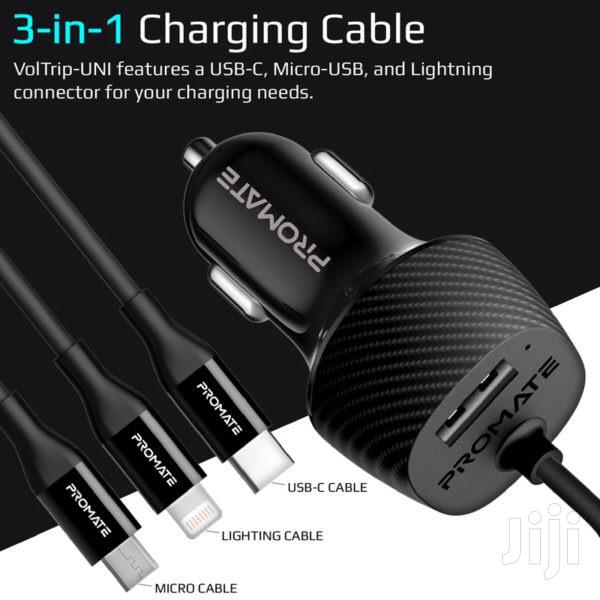 Promate Voltrip Multi-Connect Universal Car Charger+USB Port · Photo 3