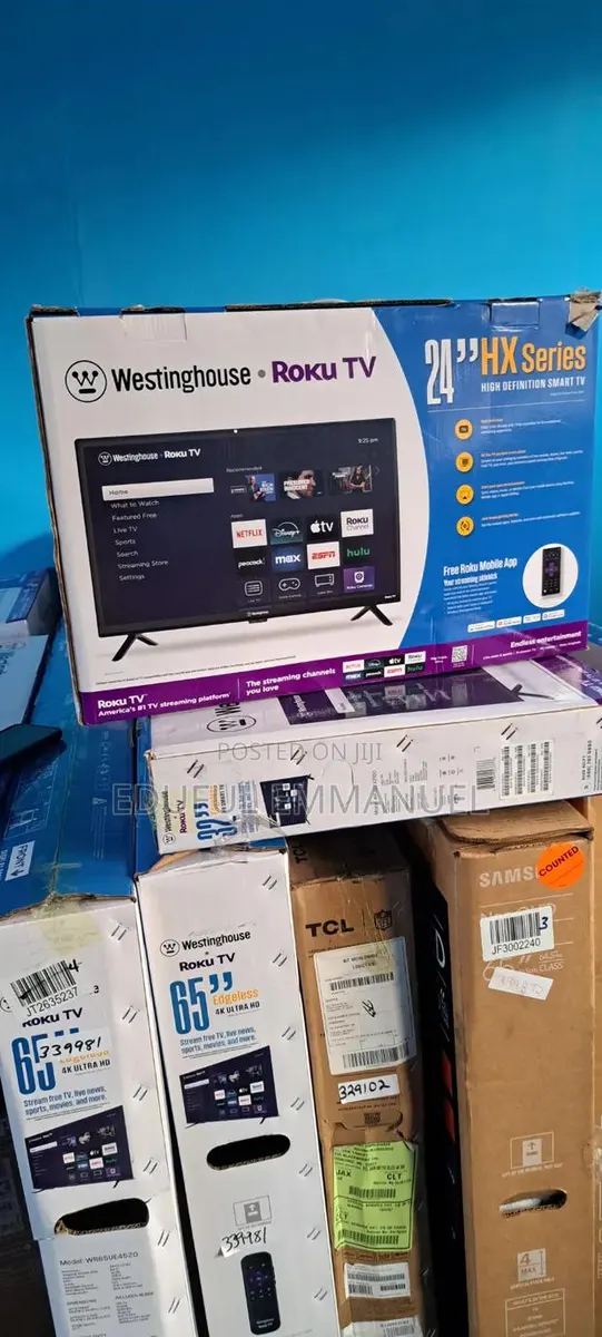 Westinghouse 24" Smart Roku Apple Airplay Netflix YouTube Bluetooth · Photo 1