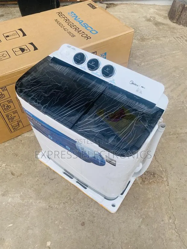 Semi Automatic Washing Machine 7kg Topload Twintub Midea White · Photo 1