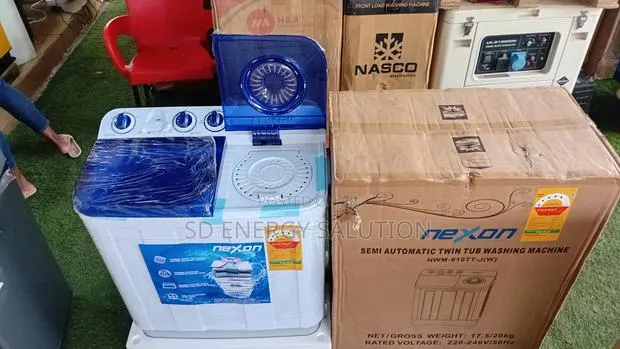 Nasco 7KG Twin Tub Washing Machine – Powerful Cleaning · Photo 1