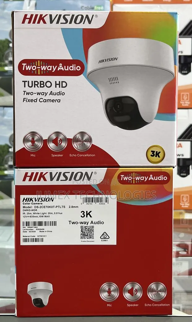 Hikvision / 5mp Two-Way Audio Camera Pt Ds-2ce70k0t-PTLTS Analog · Photo 1