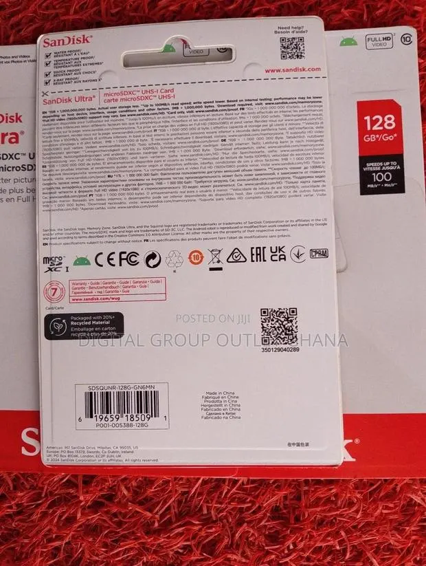 128gb Micro Sd Card For Cctv Camera/Smartphone Recording. · Photo 2