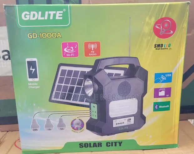 Gdlite Solar Light With,Mp3 Player, Bluetooth · Photo 1