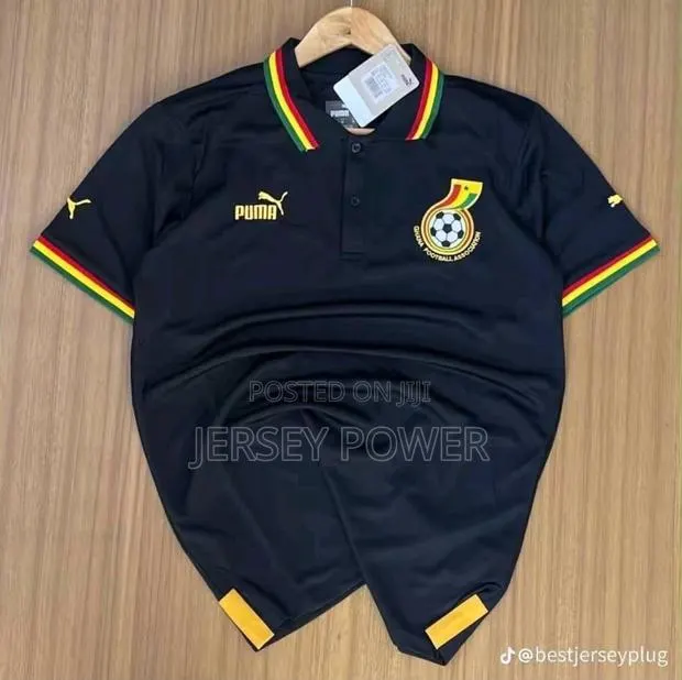 Ghana Black Lacoste Jersey · Photo 1