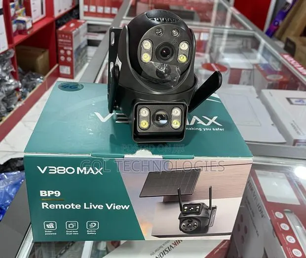 Solar 4g Sim Camera V380 Max Remote Live Biew Bp9 Dual Lens Battery · Photo 2