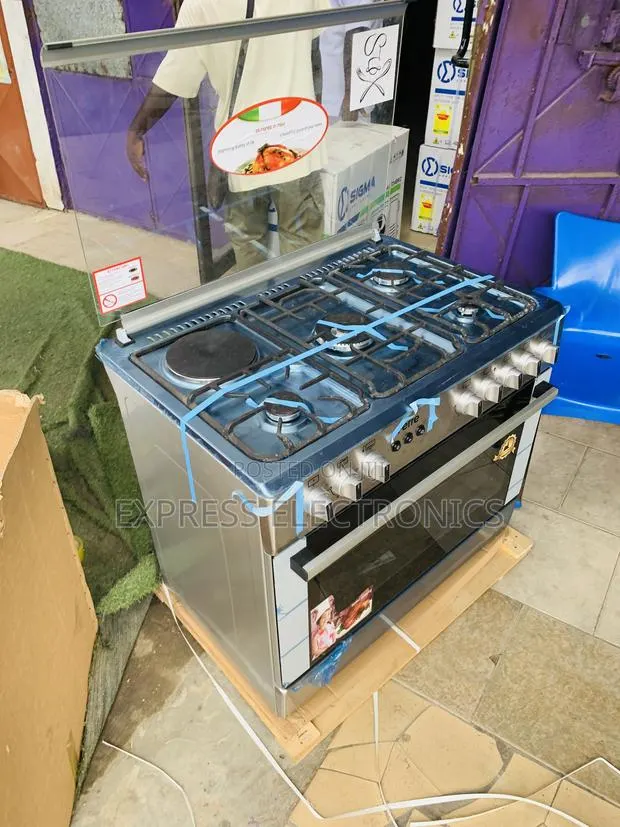 Authentic New Sliver Gas Electric Cooker Oven Rotisserie 4-1 Ferre 90c · Photo 1