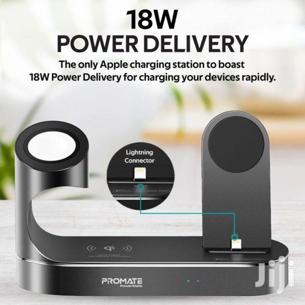 Promate Powerstate All-In-1 Wireless Charging Dock(Black) · Photo 3