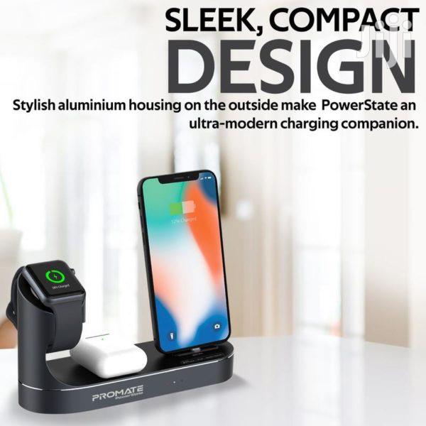 Promate Powerstate All-In-1 Wireless Charging Dock(Black) · Photo 2