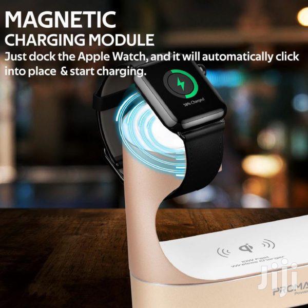 Promate Powerstate ~ All-In-1 Wireless Charging Dock(Gold) · Photo 2