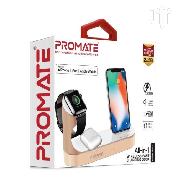 Promate Powerstate ~ All-In-1 Wireless Charging Dock(Gold) · Photo 3
