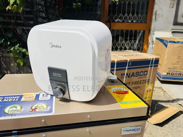 Place Your Order for Midea Water Heater White 15l · Photo 1