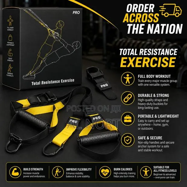 Pro Total Resistance Exercise Training Straps – 5-Piece Set · Photo 1