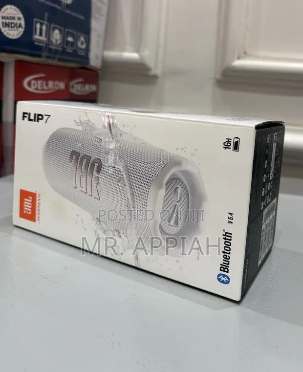 Classic JBL Flip 6 Premium Portable Bluetooth Speaker(White) · Photo 1