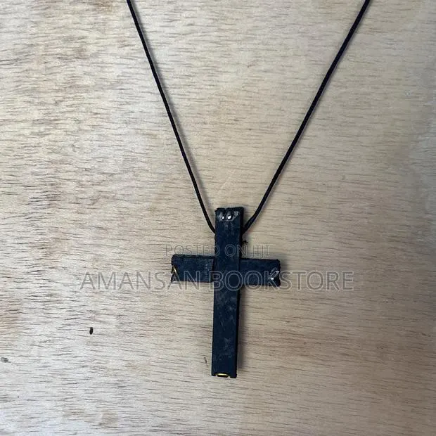 Cross Necklace (Black) · Photo 2