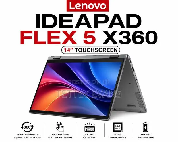 New Laptop Lenovo Flex 5 4GB Intel Core i3 SSD 128GB · Photo 1