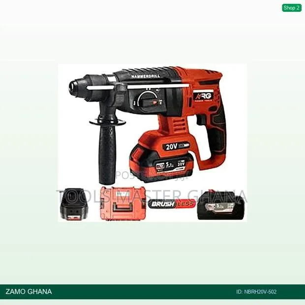 20v Rotary Hammer 26mm Brushless Li-Ion SDS-Plus Cordles - Nbrh20v-502 · Photo 1