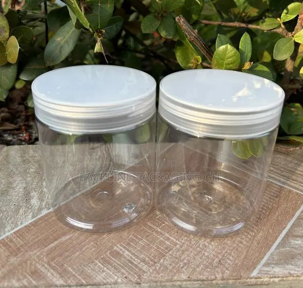 250ml Empty Transparent Pet Cosmetics Jars Container · Photo 1
